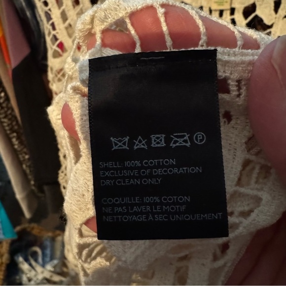 Urban Outfitters Crochet Lace Fringed Cotton Bohemian Beach 70’s vibe tank - Picture 12 of 12